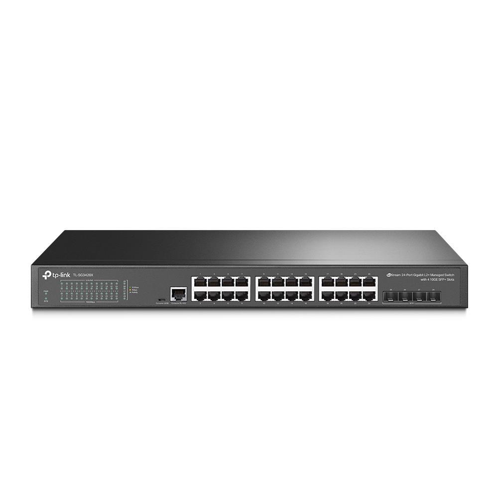 Коммутатор 24PORT 1000M 4SFP+ TL-SG3428X TP-LINK - оптом у дистрибьютора ELKO