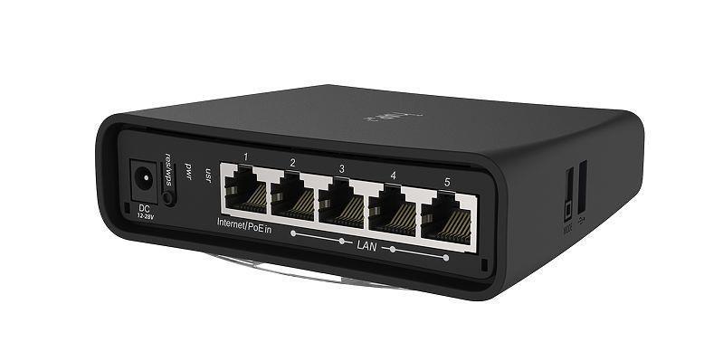Маршрутизатор 10/100/1000M 5PORT RBD52G-5HACD2HND-TC MIKROTIK - оптом у дистрибьютора ELKO