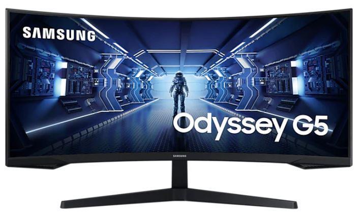 Монитор Samsung 34" C34G55TWWI Black Curved 1000R, 21:9, VA, 3440x1440, 1ms, 250cd, 165Hz, 1xHDMI, 1xDP - оптом у дистрибьютора ELKO