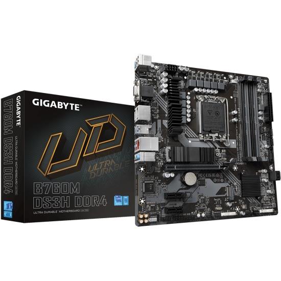 Материнская плата B760 S1700 MATX B760M DS3H DDR4 GIGABYTE - оптом у дистрибьютора ELKO