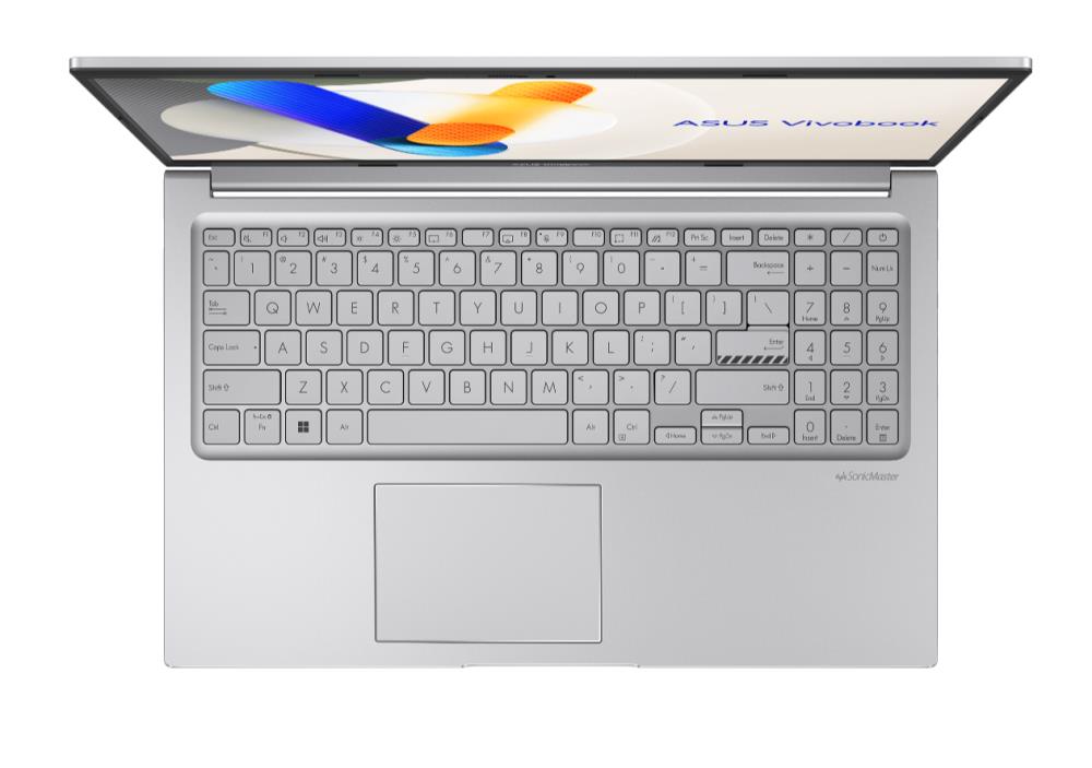 Ноутбук ASUS VivoBook Series X1504VA-NJ1150 15.6" 1920x1080/Intel Core i7-1355U/RAM 16Гб/SSD 1Тб/Intel Iris Xe Graphics/ENG|RUS/без ОС серебристый 1.7 кг 90NB10J2-M01E20 - оптом у дистрибьютора ELKO