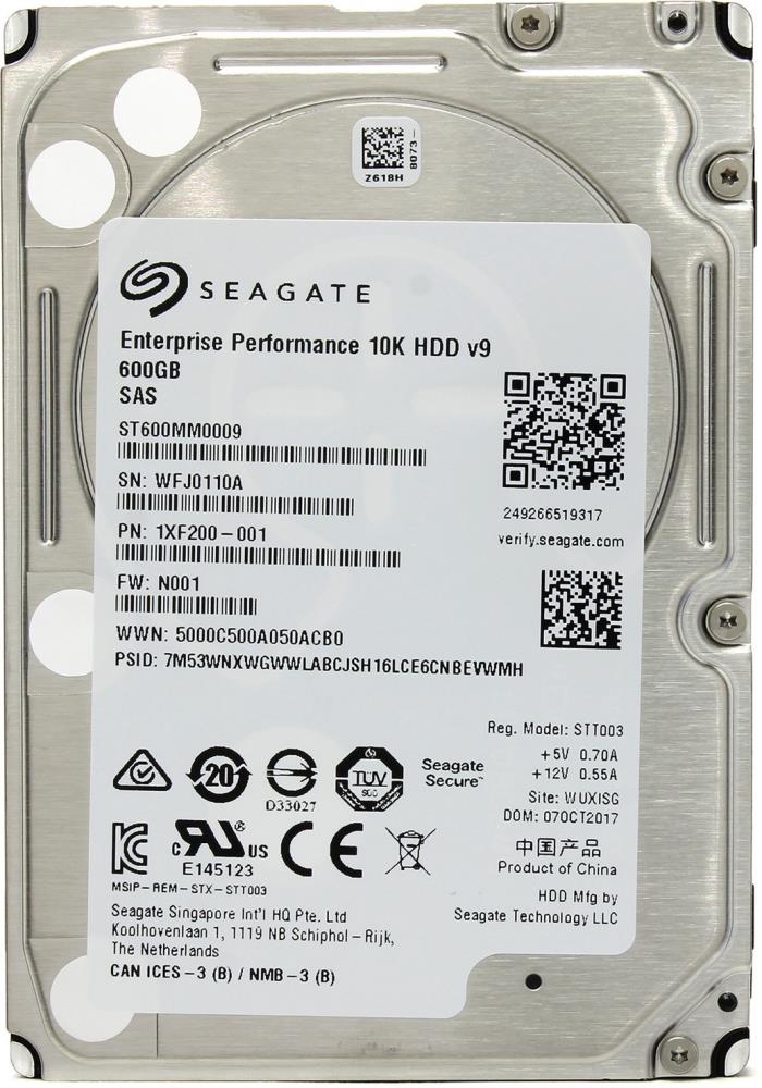 Жесткий диск SAS2.5" 600GB 10000RPM ST600MM0009 SEAGATE - оптом у дистрибьютора ELKO