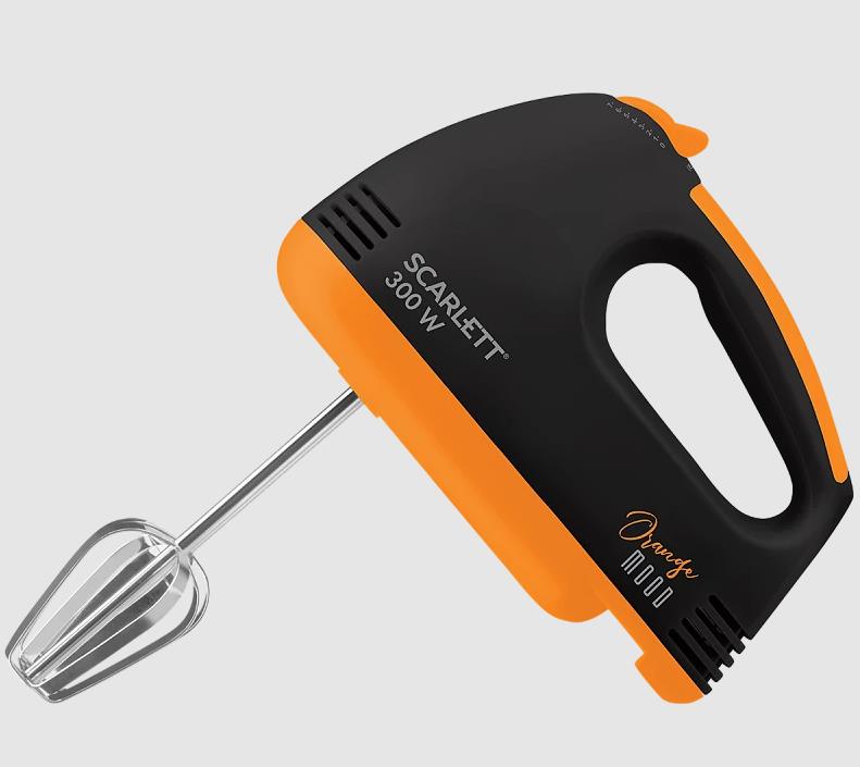 Миксер ручной SC-HM40S20 BLACK/ORANGE SCARLETT - оптом у дистрибьютора ELKO