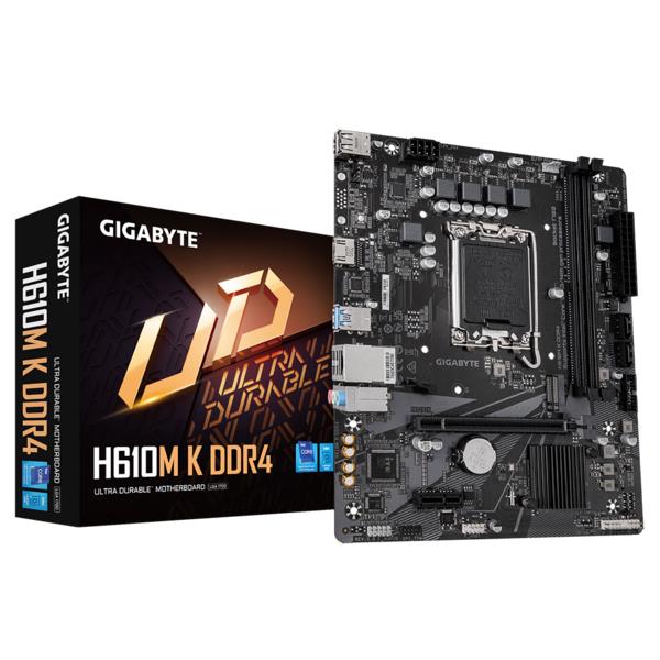 Материнская плата H610 S1700 MATX H610M K DDR4 2.0 GIGABYTE - оптом у дистрибьютора ELKO
