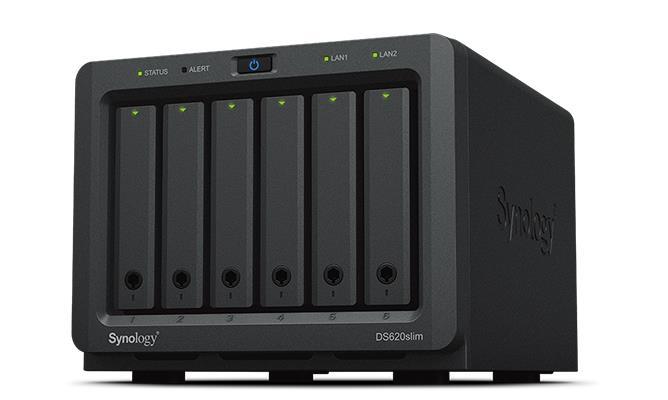 СХД настольное исполнение 6BAY NO HDD DS620SLIM SYNOLOGY - оптом у дистрибьютора ELKO