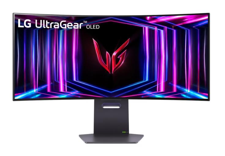 Монитор LG 34" 34GS95QE-B Gray/Violet, Curved 800R, 21:9, OLED, 3440x1440, 0,03ms, 275cd, 240Hz, 2xHDMI, DP, 2xUSB, HAS - оптом у дистрибьютора ELKO