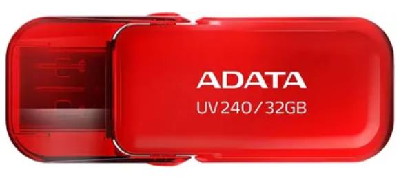 Флэш-накопитель USB2 32GB RED AUV240-32G-RRD ADATA - оптом у дистрибьютора ELKO
