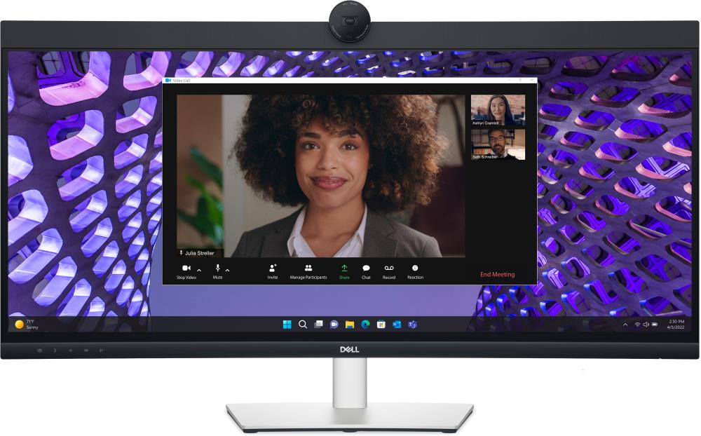 Монитор Dell 34" P3424WEB Black/Silver Curved 3800R, 21:9, IPS, 3440x1440, 5ms, 300cd, 60Hz, 4MP Camera, 1xHDMI, 1xDP, 3xUSB, 1xUSB-C, SPK, LAN, HAS - оптом у дистрибьютора ELKO