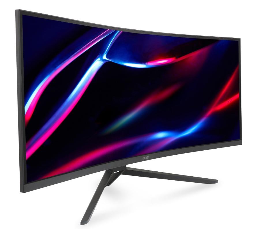 Монитор Acer ED343CURHbmiippx 34'', Curved 1000R Black, 21:9, VA, 3440x1440, 1 / 4ms, 300cd, 100Hz, 2xHDMI, 2xDP, SPK - оптом у дистрибьютора ELKO