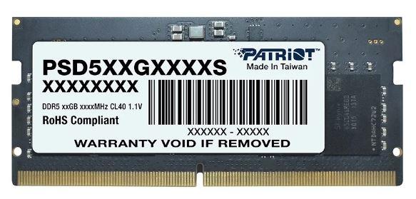 Модуль памяти для ноутбука SODIMM 32GB DDR5-4800 PSD532G48002S PATRIOT 0 - оптом у дистрибьютора ABSOLUTETRADE