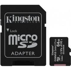 Карта памяти MICRO SDXC 64GB UHS-I W/ADAPTER SDCS2/64GB KINGSTON - оптом у дистрибьютора ELKO