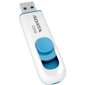 Флэш-накопитель USB2 64GB WH./BLUE AC008-64G-RWE ADATA - оптом у дистрибьютора ELKO