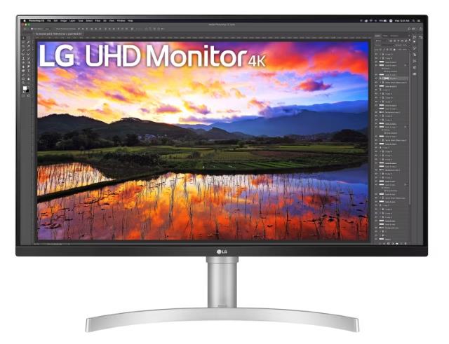 Монитор LG 31.5" 32UN650-W White / Silver, 16:9, IPS, 3840x2160, 5ms, 350cd, 60Hz, 2xHDMI, DP, SPK, HAS - оптом у дистрибьютора ELKO