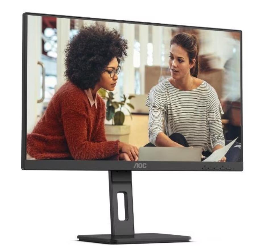 Монитор AOC 23,8" 24E3QAF Black, 16:9, IPS, 1920x1080, 4ms, 300cd, 75Hz, 1xVGA, 1xHDMI, 1xDP, SPK, HAS - оптом у дистрибьютора ELKO