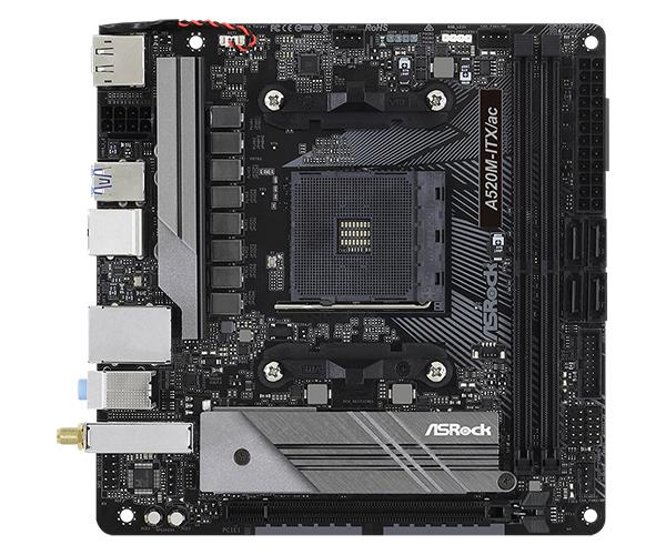 Материнская плата AMD A520 SAM4 MITX A520M-ITX/AC ASROCK - оптом у дистрибьютора ELKO