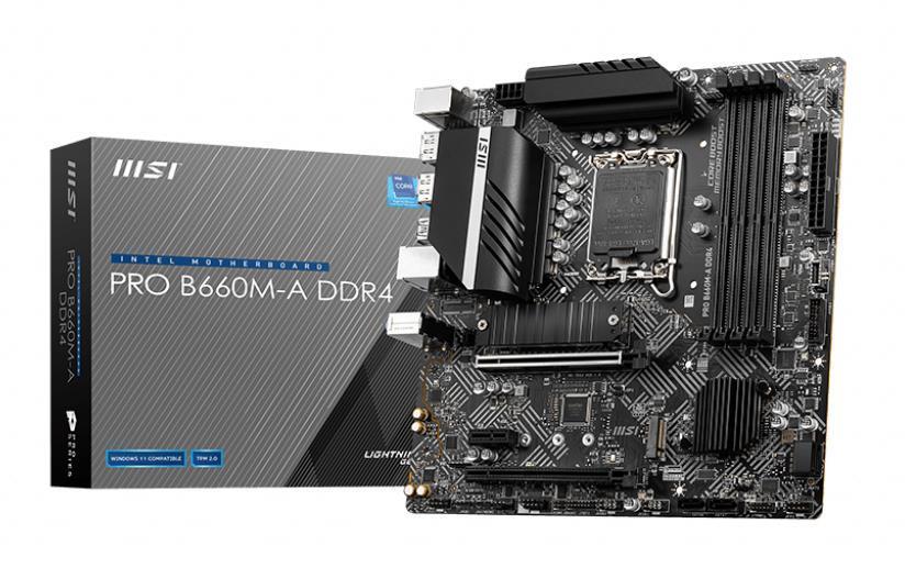 Материнская плата B660 S1700 MATX PRO B660M-A DDR4 MSI - оптом у дистрибьютора ELKO