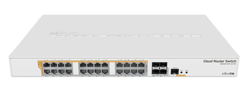 Маршрутизатор 24 POE+/SFP+ CRS328-24P-4S+RM MIKROTIK - оптом у дистрибьютора ELKO