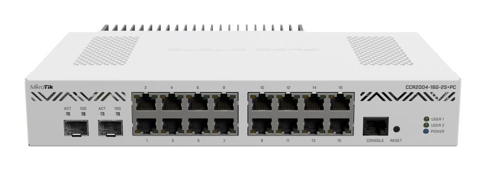 Маршрутизатор 1000M 16PORT CCR2004-16G-2S+PC MIKROTIK - оптом у дистрибьютора ELKO
