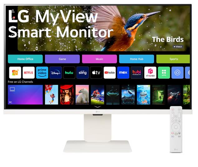 Монитор LG 31.5" 32SR83U-W Smart White, 16:9, IPS, 3840x2160, 5ms, 400cd, 60Hz, 2xHDMI, 2xUSB, 1xUSB-C, SPK, HAS - оптом у дистрибьютора ELKO