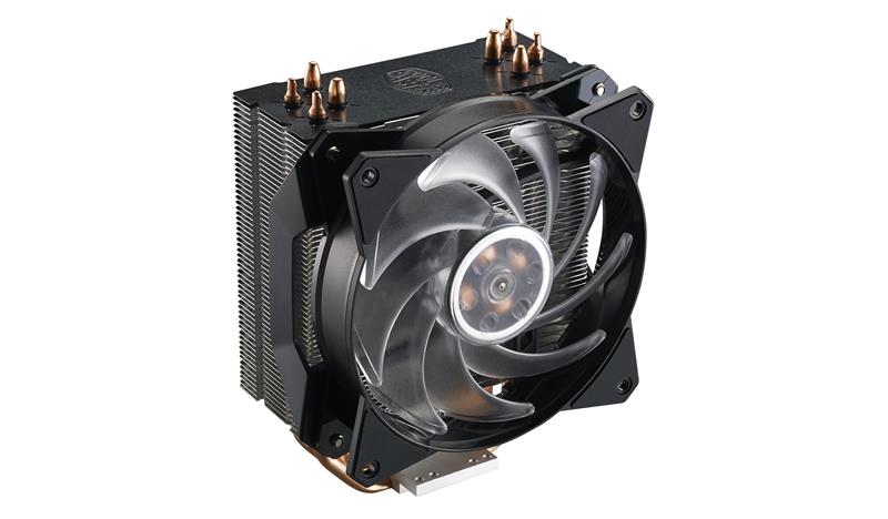 Кулер для процессора 130W (до 150W) S/1200/1156/1155/1151/1150/AM4, 4-pin(PWM), 120mm, RGB, MasterAir MA410P MAP-T4PN-220PCR1 COOLER MASTER - оптом у дистрибьютора ELKO