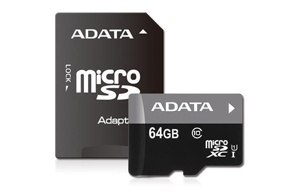 Карта памяти MICRO SDXC 64GB CLASS10 W/AD AUSDX64GUICL10-RA1 ADATA - оптом у дистрибьютора ELKO
