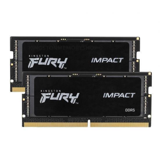 Модуль памяти для ноутбука FURY 32GB DDR5-4800 KF548S38IBK2-32, CL38, 1.1V K2*16 PnP Black KINGSTON - оптом у дистрибьютора ELKO