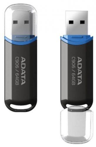 Флэш-накопитель USB2 64GB BLACK AC906-64G-RBK ADATA - оптом у дистрибьютора ELKO