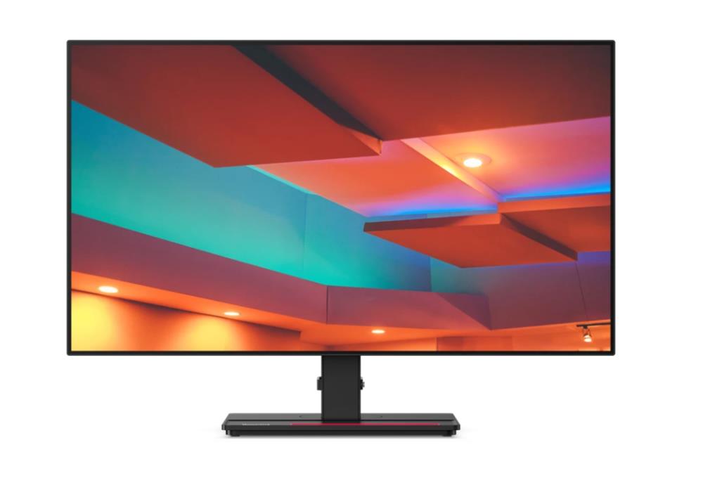 Монитор Lenovo 27" P27h-20 Black/Red, 16:9, IPS, 2560x1440, 4ms, 350cd, 60Hz, 1xHDMI, DP in, DP out, 1xUSB-C, 4xUSB, LAN, SPK, HAS - оптом у дистрибьютора ELKO