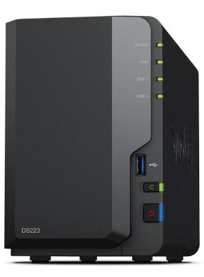 СХД настольное исполнение 2BAY NO HDD DS223 SYNOLOGY - оптом у дистрибьютора ELKO
