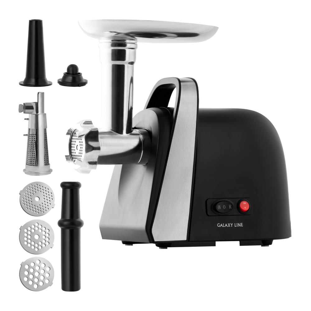 Мясорубка LINE GL 2419 BLACK 1600W GALAXY - оптом у дистрибьютора ELKO