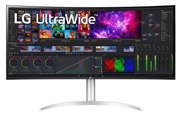 Монитор LG 39.7" 40WP95C-W White/Silver, Curved 2500R, 21:9, IPS, 5120x2160, 5ms, 300cd, 72Hz, 2xHDMI, DP, 2xUSB, Thunderbolt, USB-C, SPK, HAS - оптом у дистрибьютора ELKO