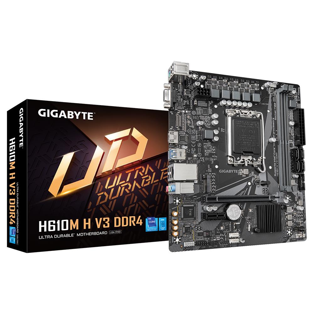 Материнская плата H610 S1700 MATX H610M H V3 DDR4 GIGABYTE - оптом у дистрибьютора ELKO