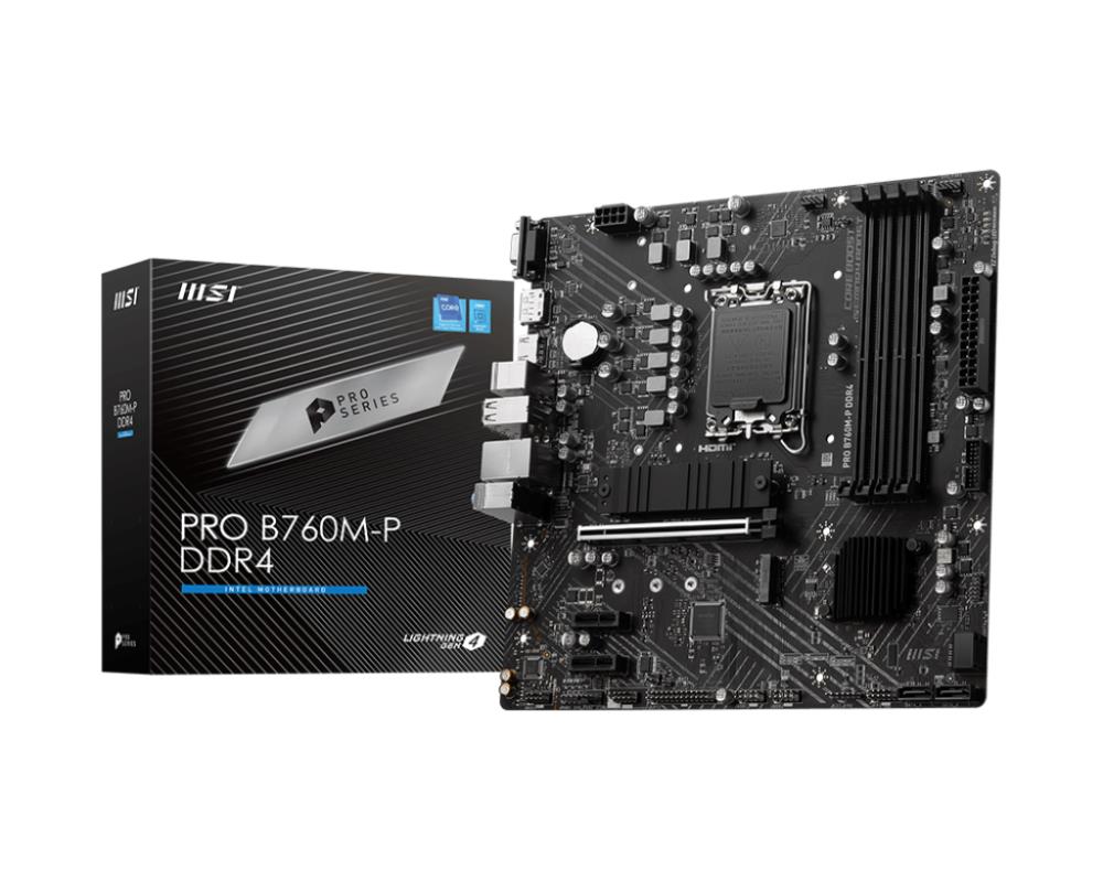 Материнская плата B760 S1700 MATX PRO B760M-P DDR4 MSI - оптом у дистрибьютора ELKO