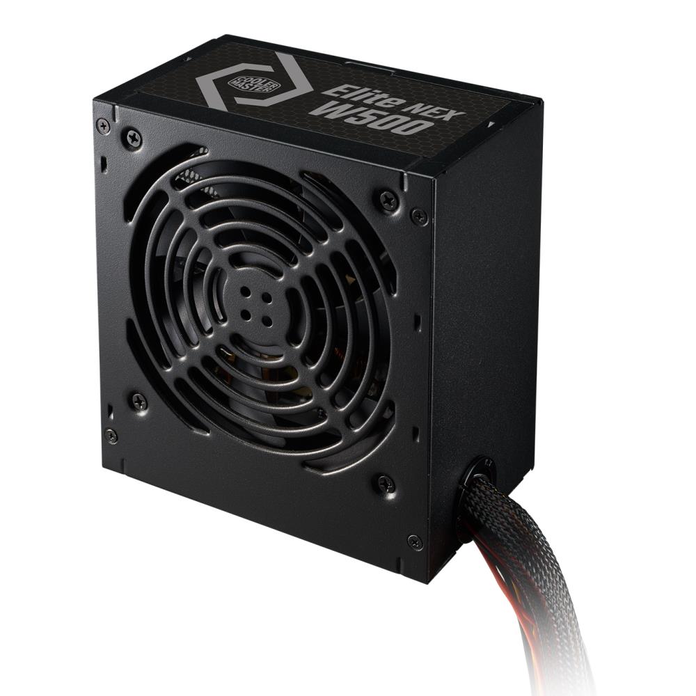 Блок питания ATX 12V Ver. 2.41, 500W, 80 Plus, APFC, 120mm fan, 24pin, 1x(4+4)pin, 2xPCI-E, 5xSATA, Elite Nex Series, MPW-5001-ACBW-BEU COOLER MASTER - оптом у дистрибьютора ELKO