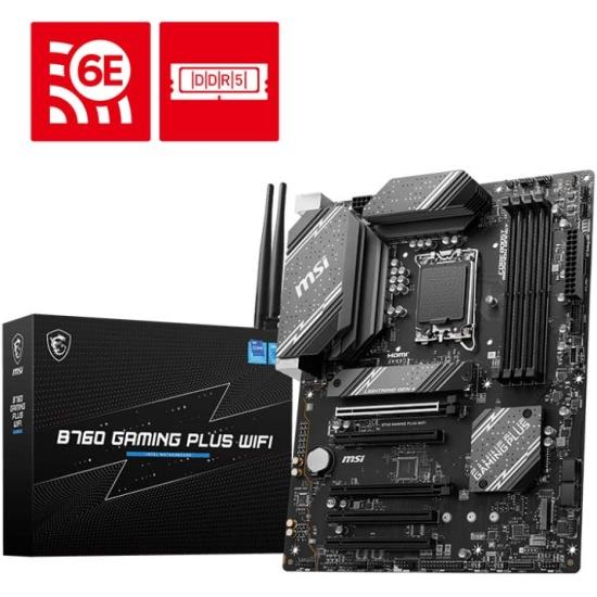 Материнская плата B760 S1700 MATX B760M GAMING PLUS WIFI MSI - оптом у дистрибьютора ELKO