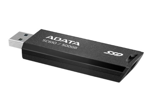 SSD внешний жесткий диск 500GB USB3.2 EXT. SC610-500G-CBK/RD ADATA 2 - оптом у дистрибьютора ABSOLUTETRADE 
