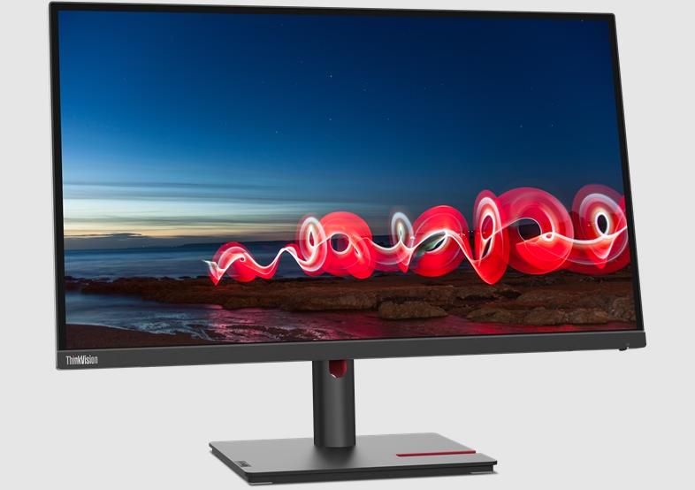 Монитор Lenovo 27" T27h-30 Black/Red, 16:9, IPS, 2560x1440, 4ms, 350cd, 60Hz, 1xHDMI, 1xDP, USB-C, 4xUSB, LAN, HAS - оптом у дистрибьютора ELKO