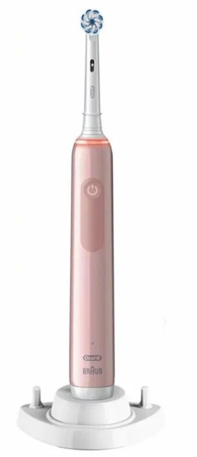 Электрическая зубная щетка PRO3 3400N SENSITIVE PINK ORAL-B - оптом у дистрибьютора ELKO