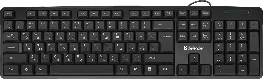 Клавиатура USB NEXT HB-440 RU BLACK 45440 DEFENDER - оптом у дистрибьютора ELKO