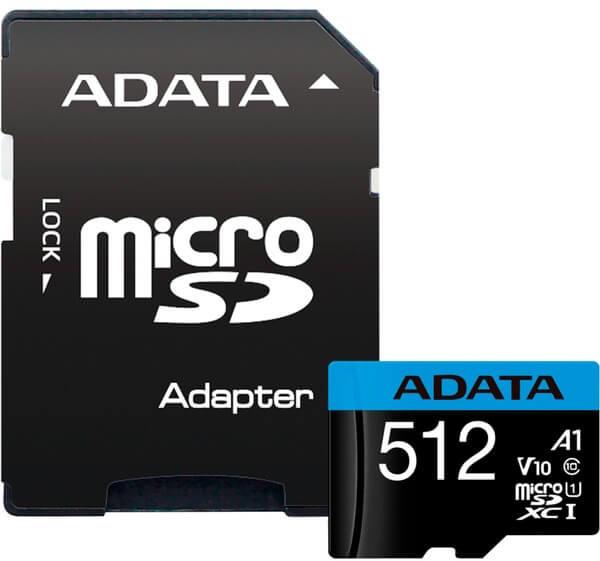 Карта памяти MICRO SDXC 512GB AUSDX512GUICL10A1-RA1 ADATA - оптом у дистрибьютора ELKO