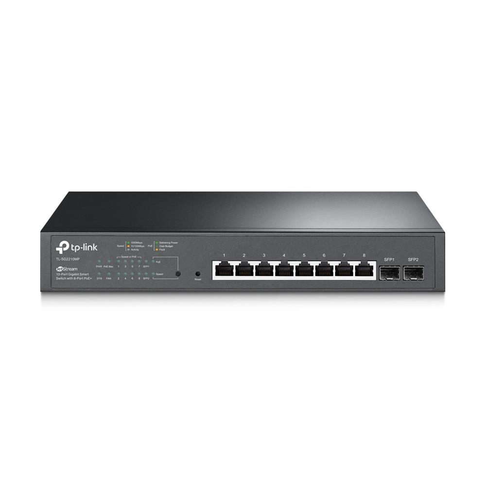 Коммутатор 8PORT 1000M 2SFP POE+ TL-SG2210MP TP-LINK - оптом у дистрибьютора ELKO