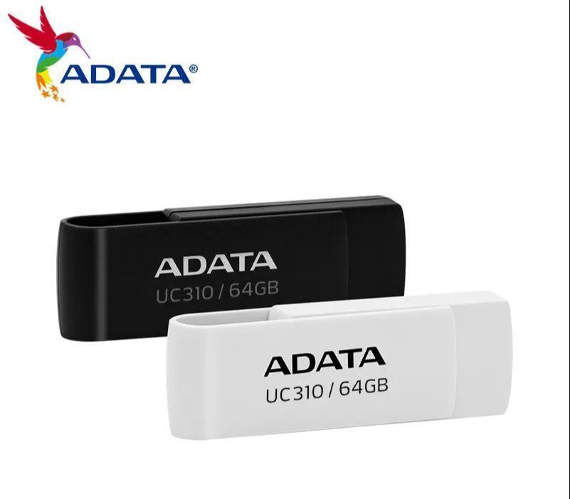 Флэш-накопитель USB3 64GB WHITE UC310-64G-RWH ADATA - оптом у дистрибьютора ELKO