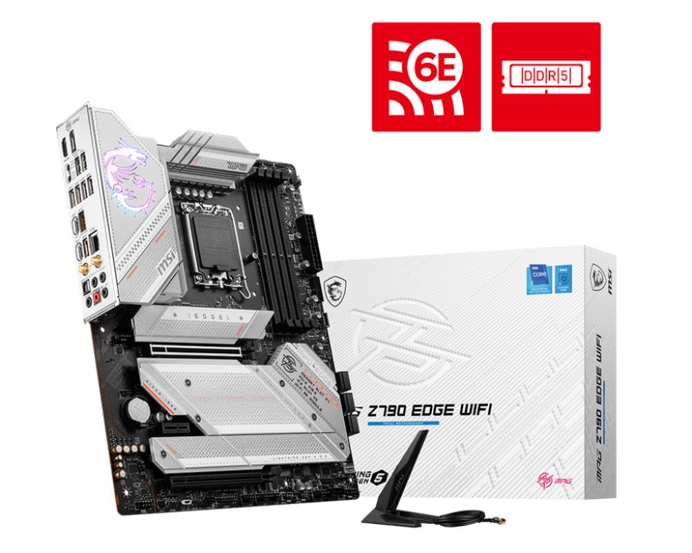Материнская плата Z790 S1700 ATX MPG Z790 EDGE WIFI DDR4 MSI - оптом у дистрибьютора ELKO