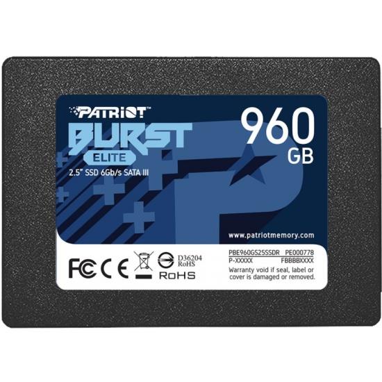SSD жесткий диск SATA2.5" 960GB BURST E PBE960GS25SSDR PATRIOT - оптом у дистрибьютора ELKO