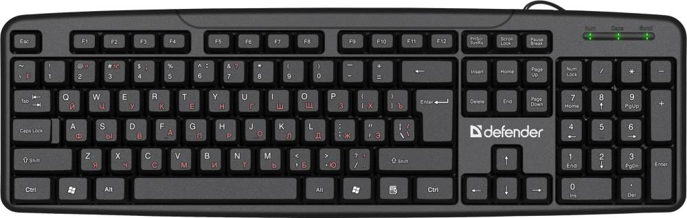 Клавиатура USB ASTRA HB-588 RU 45588 DEFENDER - оптом у дистрибьютора ELKO