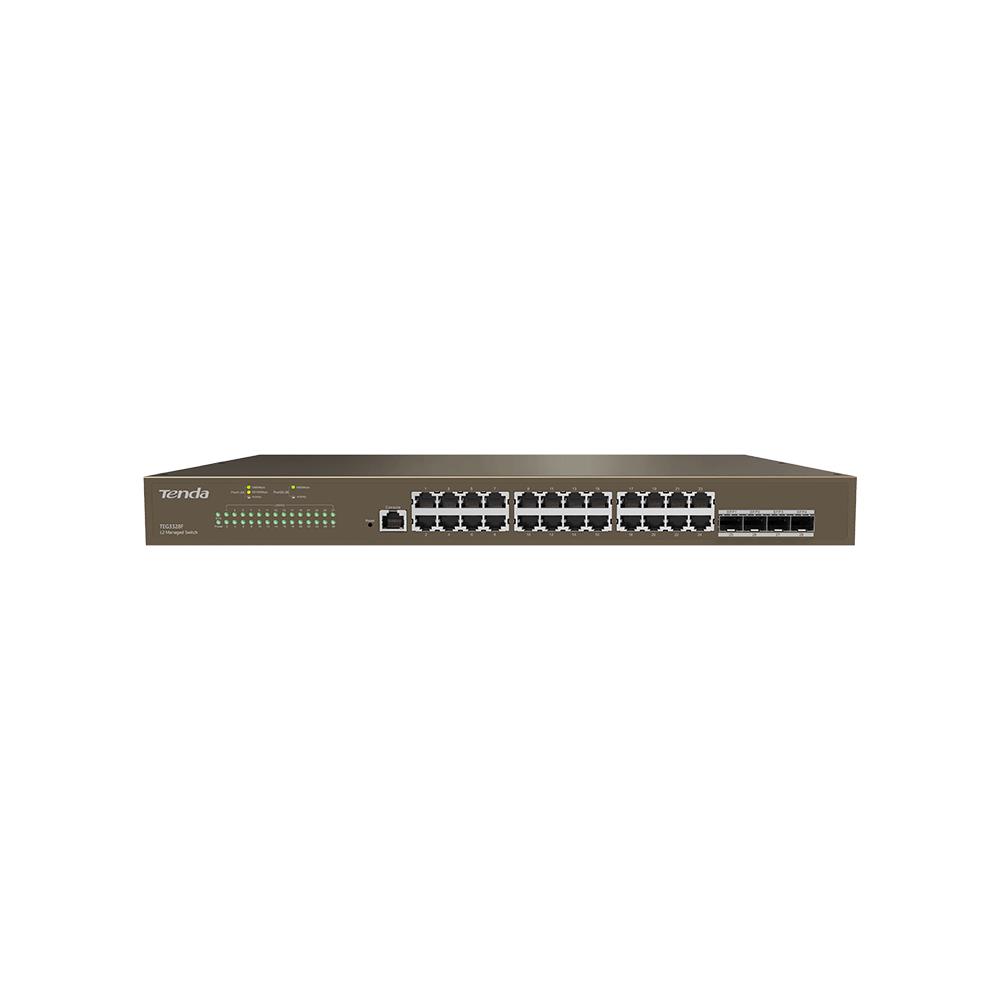 Коммутатор 24PORT 1000M 4SFP TEG3328F TENDA - оптом у дистрибьютора ELKO