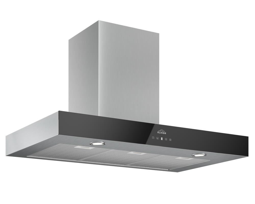 Вытяжка AGAT 90N-1000-E4D STEEL/BK ELIKOR - оптом у дистрибьютора ELKO