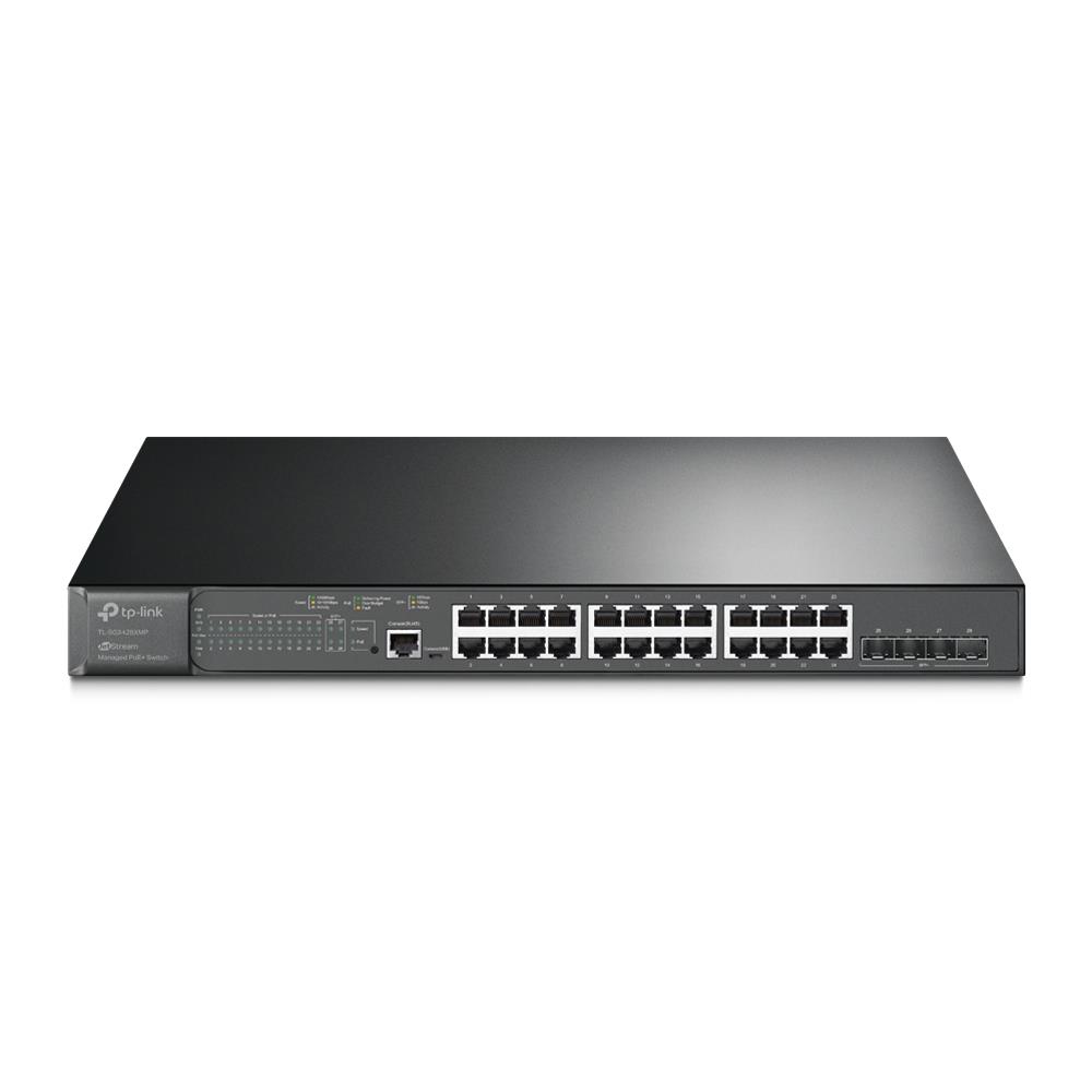 Коммутатор 24PORT 1000M 4SFP+ TL-SG3428XMP TP-LINK - оптом у дистрибьютора ELKO