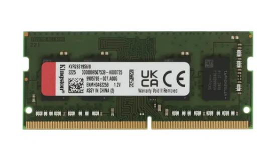 Модуль памяти для ноутбука SODIMM 8GB DDR4-2666 KVR26S19S6/8 KINGSTON - оптом у дистрибьютора ELKO