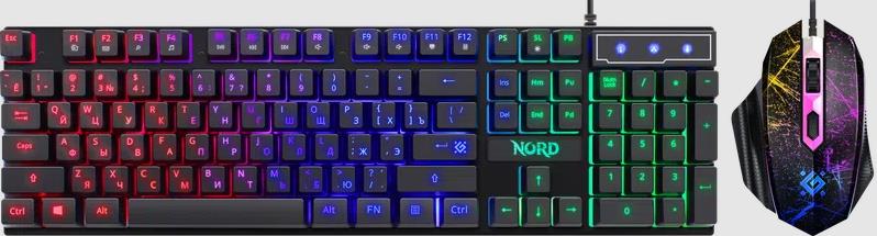 Клавиатура + мышка NORD GS-959 RU BLACK 52959 DEFENDER - оптом у дистрибьютора ELKO